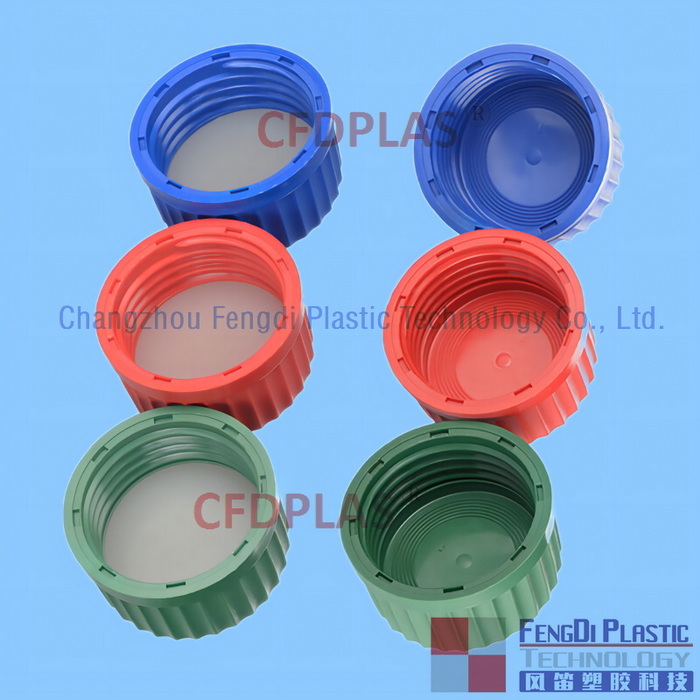 HPLC_mobile_phase_bottle_PBT_caps_GL45_4-ported_Green_red_color_CFDPLAS_03