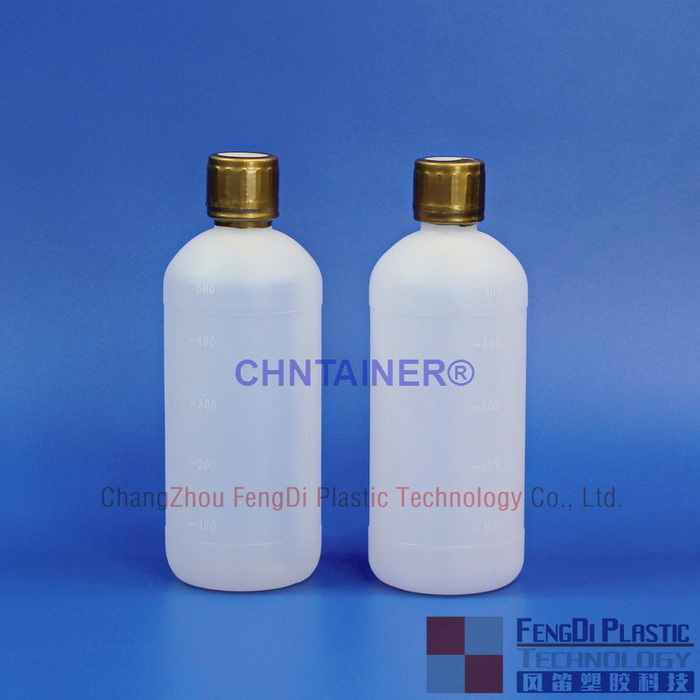 500ml Alcohol Solution Round Bottle with Induction Sealing Cap