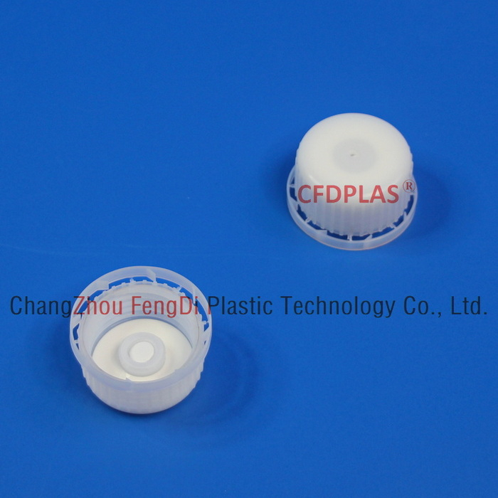Natural HDPE DIN40mm Vented Closures