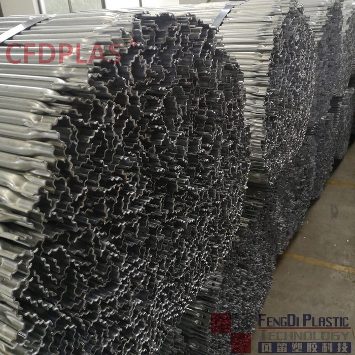 Welded Galvanized Embossed Vertical Steel Tubes