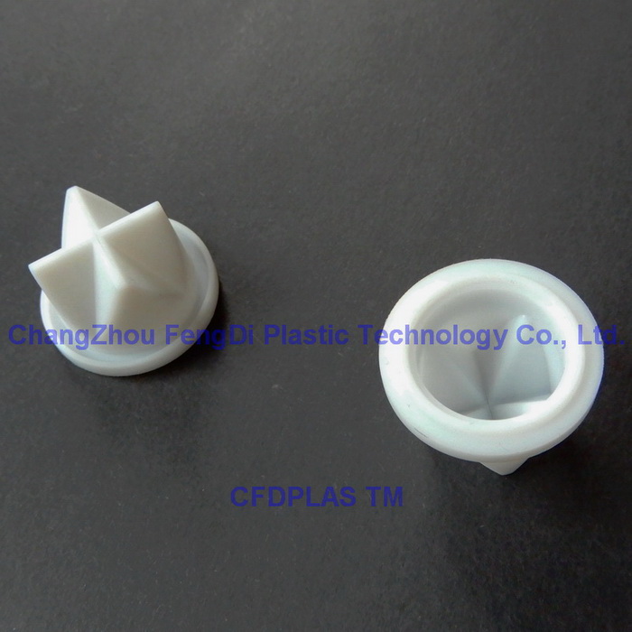 Silicone rubber check valve with cross slit