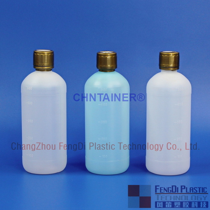 500ml Alcohol Solution Round Bottle with Induction Sealing Cap