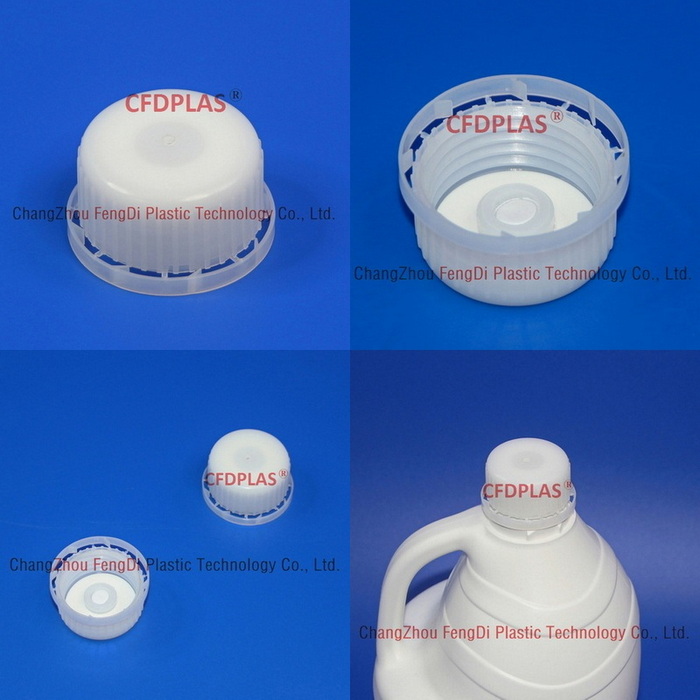 Natural HDPE DIN40mm Vented Closures