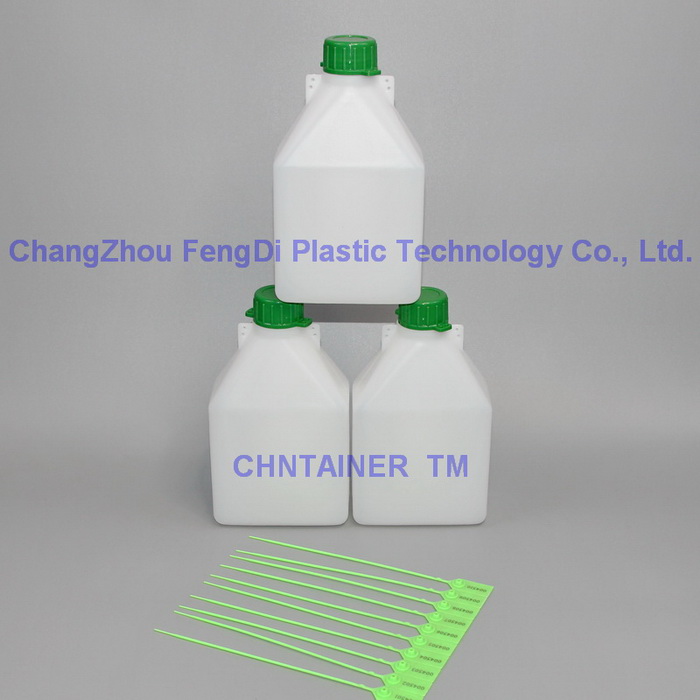 1 litre fuel oil Sample Bottle with green cap
