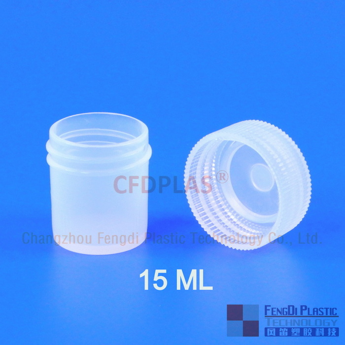 vial,PFA,15ml,flat bottom,with threaded closure,used on hot plate